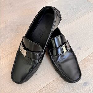 Black Louis Vuitton Men’s loafers size 9